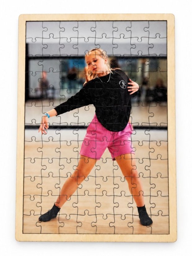 Dřevěné puzzle z vlastní fotografie v rámečku 320x220