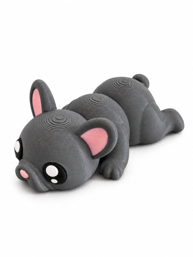 3D kloubový buldoček – ohebná flexi figurka