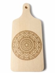 Dřevěné prkénko Mandala 26 × 12 cm