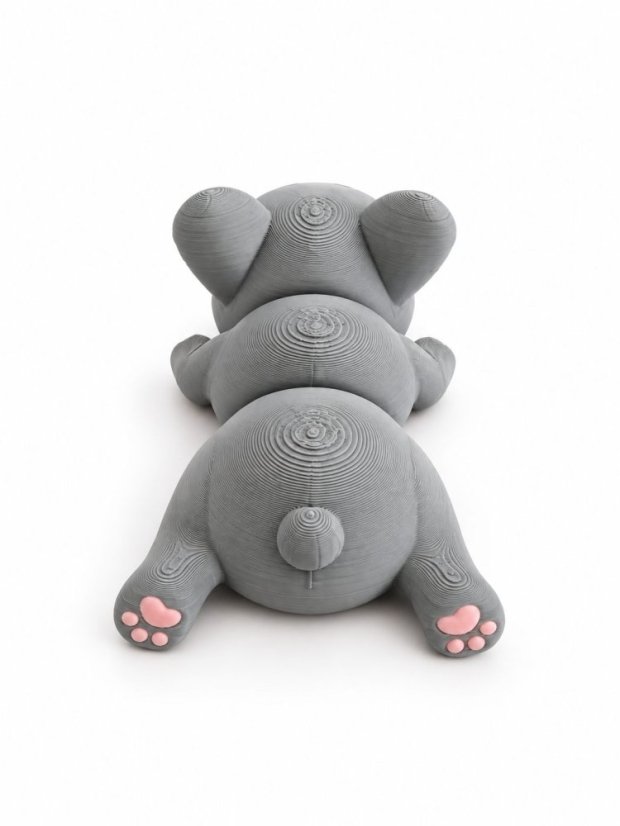 3D kloubový buldoček – ohebná flexi figurka