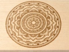 Dřevěné prkénko Mandala 26 × 12 cm