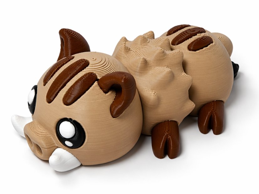 3D kloubový divočák – ohebná flexi figurka