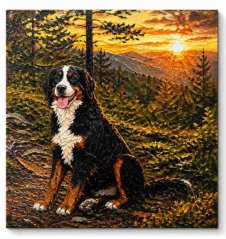Obraz z vlastní fotky v olejovém stylu – reliéfní tisk, 20 × 18 cm