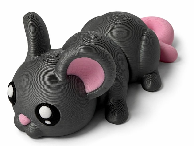 Pohyblivá 3D myška – originální flexi figurka