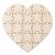 Dřevěné puzzle k domalování – srdce, 30 × 28,5 cm, 23 dílků