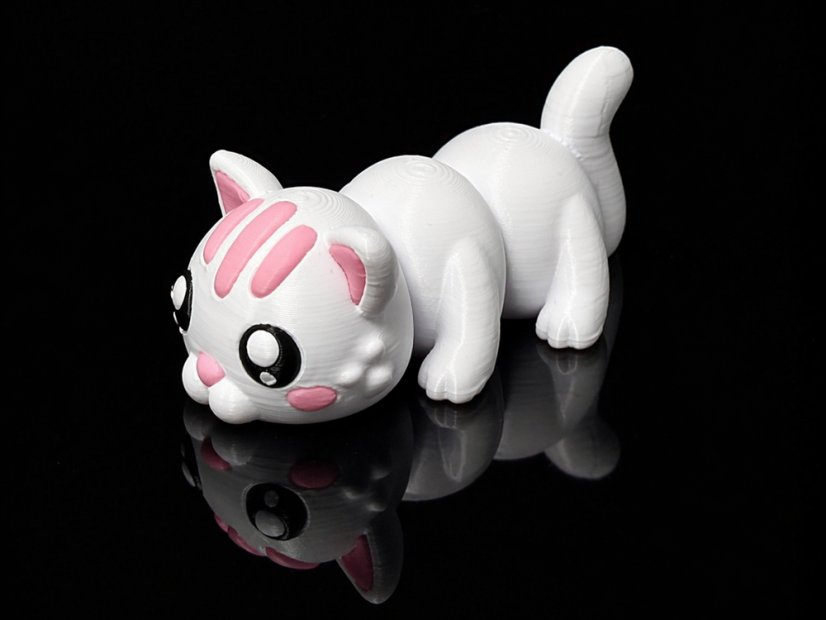 3D kloubová kočička – ohebná flexi figurka