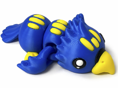Magnetický 3D papoušek – flexi figurka