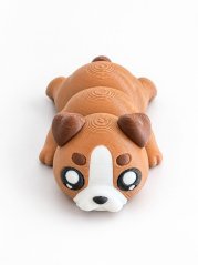 3D kloubový buldok – ohebná flexi figurka