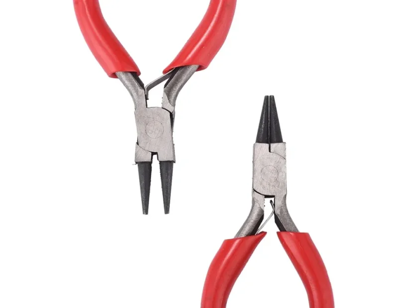 Mini ketlovací kleště – 75 mm, červené rukojeti