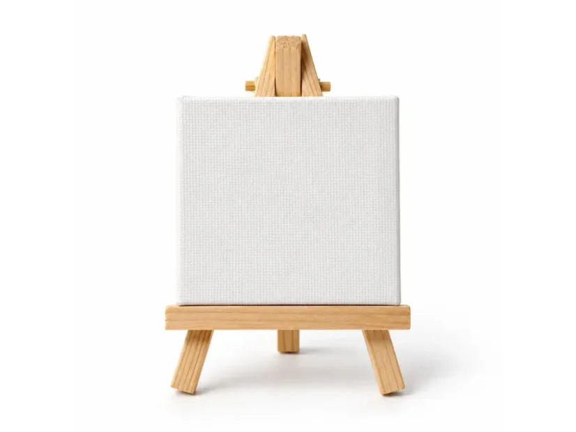 Malířské plátno se stojánkem – čtverec, 7 × 7 cm - Varianta: S vlastní fotkou