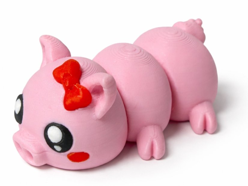 Pohyblivé 3D prasátko – originální flexi figurka