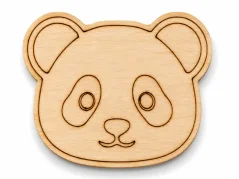 Dřevěná magnetka na lednici – panda, 6 × 5 cm