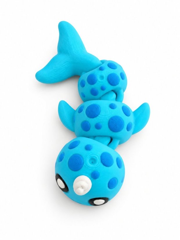 3D kloubový narval – ohebná flexi figurka
