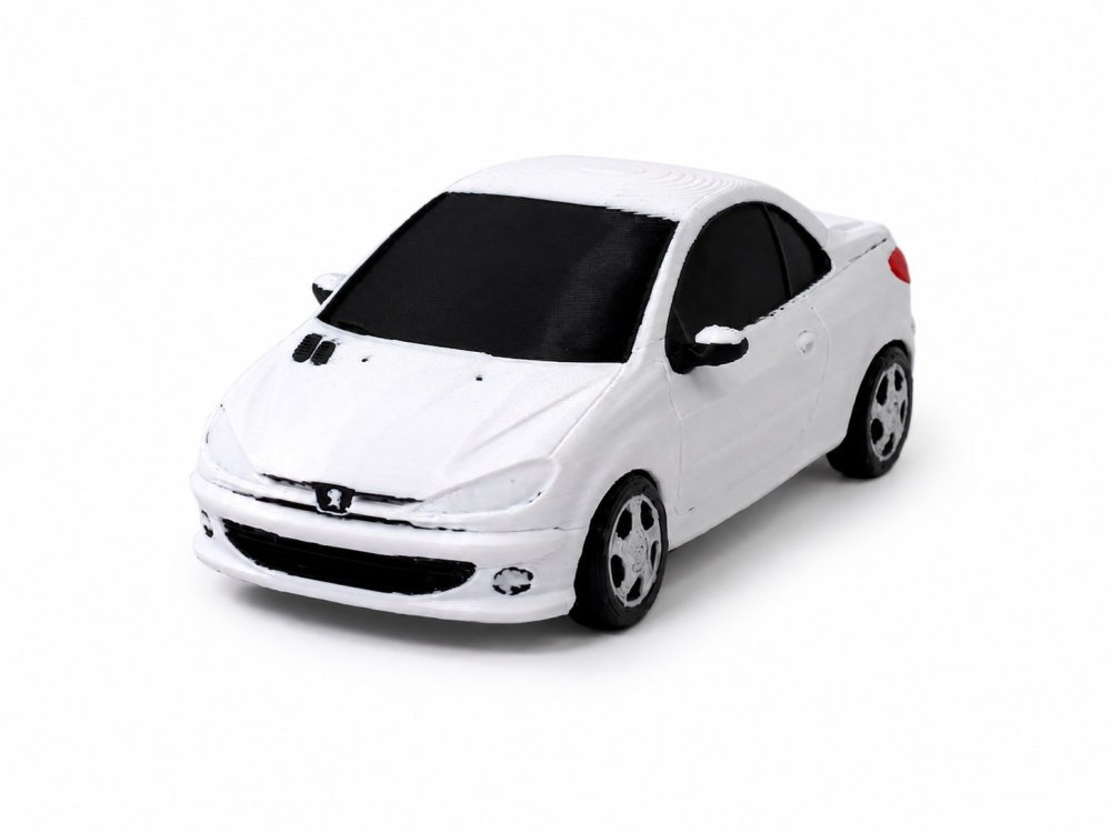 Model dílu pro Peugeot 206 CC vytvořený na zakázku a vytištěný 3D tiskem